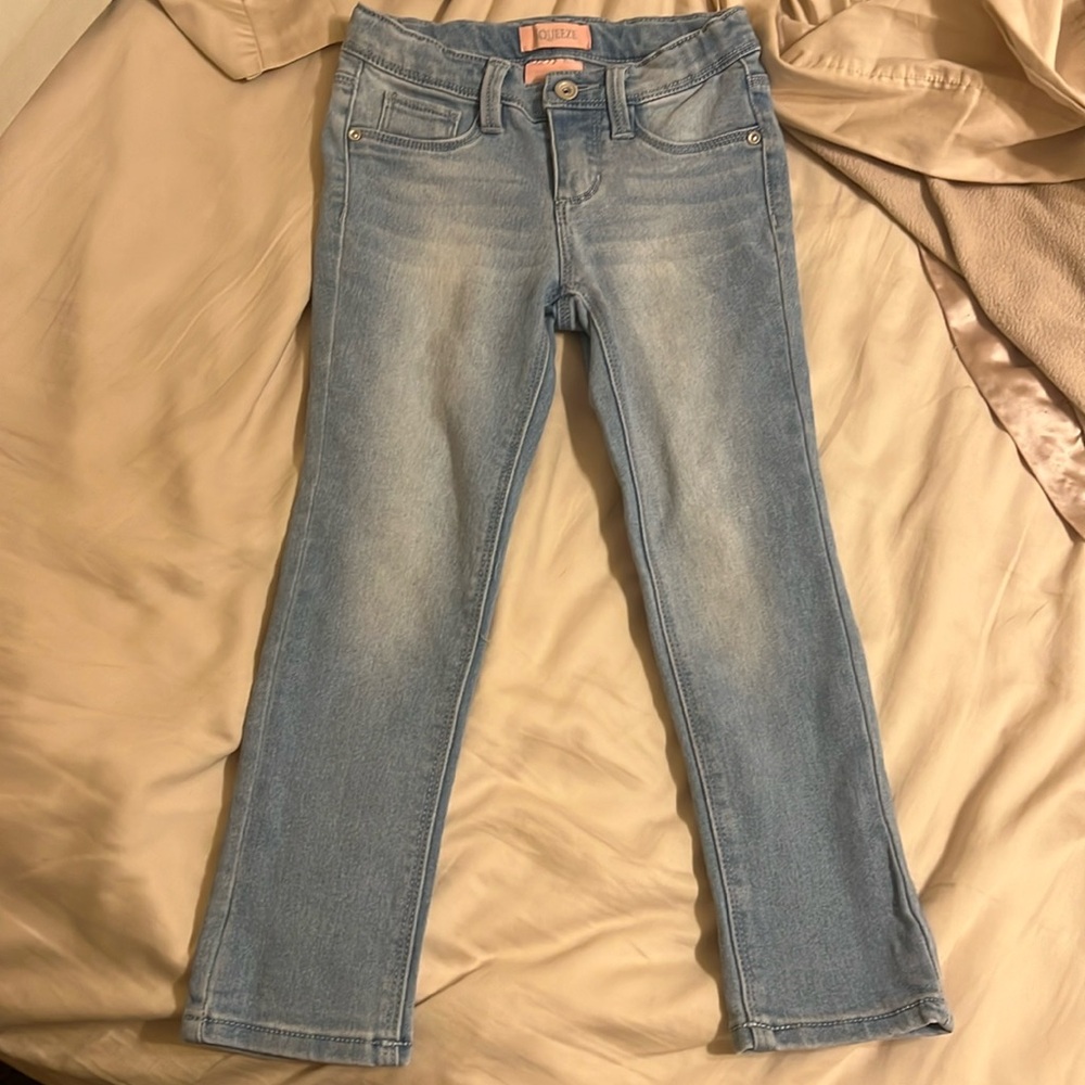 Girls light blue Squeeze stretch jeans size 5